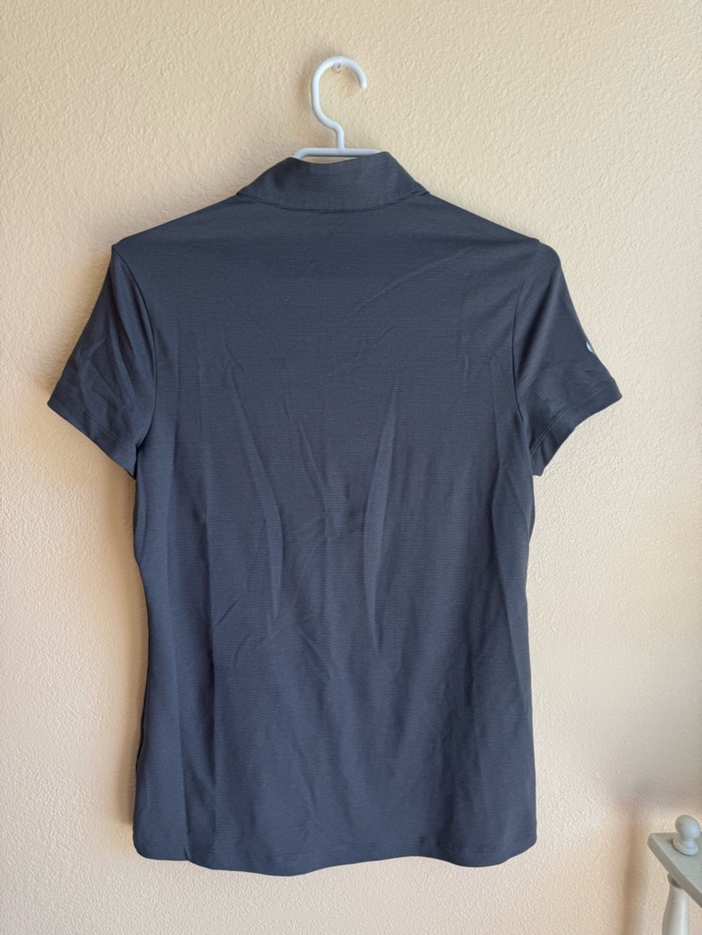 Nike Dri-FIT Golf Quarter Zip Polo Grey Athletic Performance Minimalist Top - Picture 4 of 9
